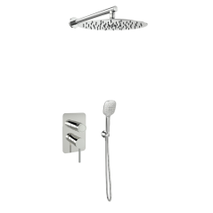 Kit monomando ducha empotrado 2-vías MAMMA MIA inox brillante - K8415123IX - Ramón Soler