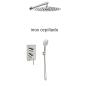 Kit monomando ducha empotrado 2-vías MAMMA MIA inox cepillado - K8415123IC