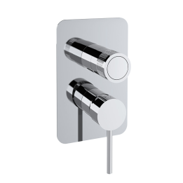 Monomando ducha empotrado 3-vías MAMMA MIA inox brillante - 841513SIX 1