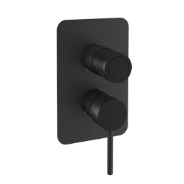 Monomando ducha empotrado 3-vías MAMMA MIA negro mate - 841513SNM 1