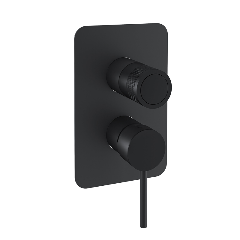 Monomando ducha empotrado 3-vías MAMMA MIA negro mate - 841513SNM