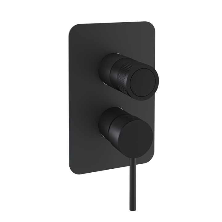 Monomando ducha empotrado 3-vías MAMMA MIA negro mate - 841513SNM 1