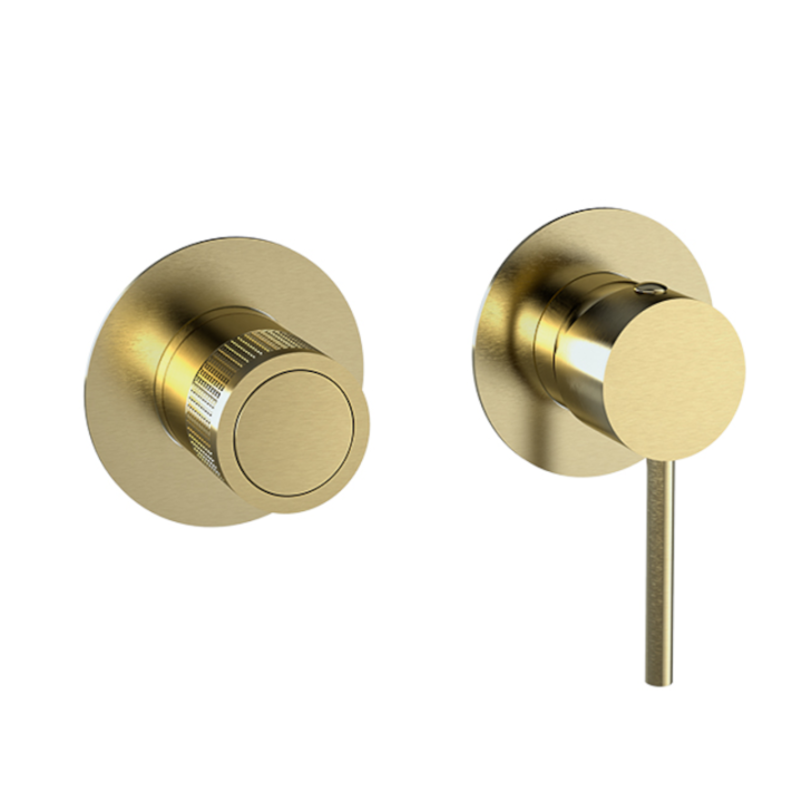 Monomando ducha empotrado 2-vías MAMMA MIA oro cepillado - 841512HSOC 1