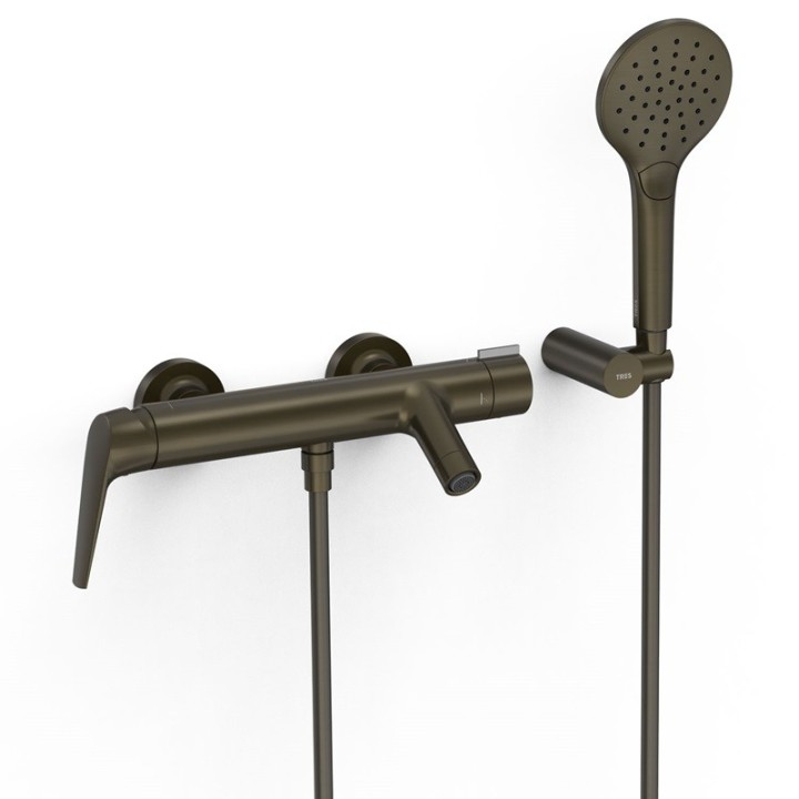 Monomando baño-ducha FUJI-TRES negro bronce - 28117001KMB 1