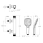 Termostático ducha MAMMA MIA inox cepillado - 843411Q3IC