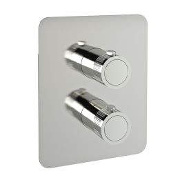 Termostático ducha empotrado 2-vías MAMMA MIA inox brillante - 848722SIX 1