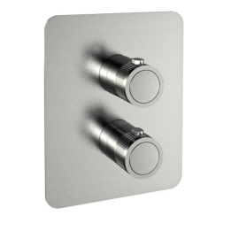 Termostático ducha empotrado 2-vías MAMMA MIA inox cepillado- 848722SIC 1