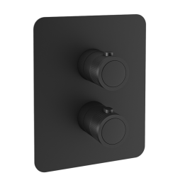 Termostático ducha empotrado 2-vías MAMMA MIA negro mate - 848722SNM 1