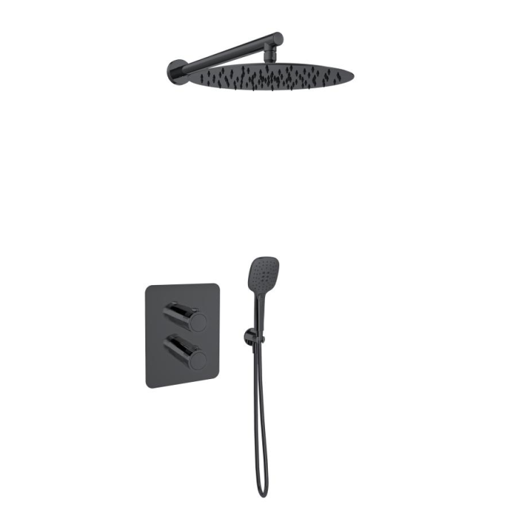 Kit termostático ducha empotrado 2-vías MAMMA MIA inox brillante - K8487023NM 1