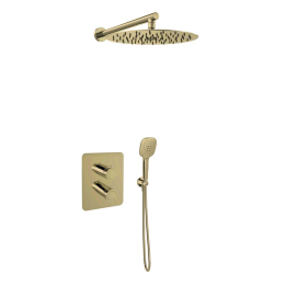 Kit termostático ducha empotrado 2-vías MAMMA MIA oro cepillado - K8487023OC 1