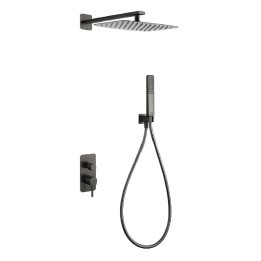 Kit monomando ducha empotrado 2-vías TOSCANA black gun metal - GPT064/BGM 1