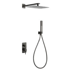 Kit monomando ducha empotrado 2-vías TOSCANA black gun metal - GPT064/BGM - Imex