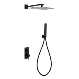 Kit monomando ducha empotrado 2-vías TOSCANA negro mate - GPT064/NG 1