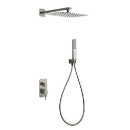 Kit monomando ducha empotrado 2-vías TOSCANA niquel cepillado - GPT064/NQ 1