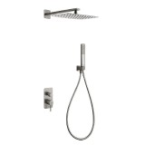Kit monomando ducha empotrado 2-vías TOSCANA niquel cepillado - GPT064/NQ 1