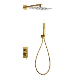 Kit monomando ducha empotrado 2-vías TOSCANA oro cepillado - GPT064/OC 1