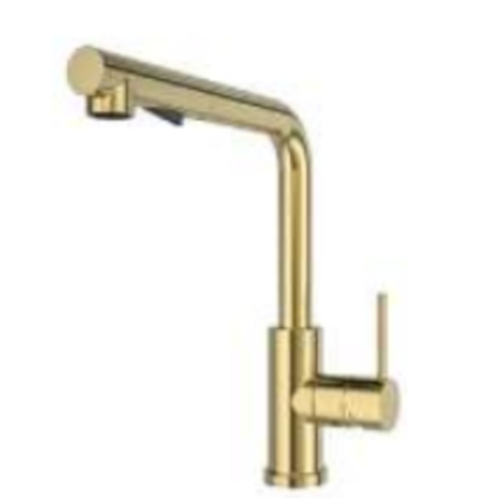 Monomando fregadero caño extraíble MAMMA MIA oro cepillado - 841901H1OC - Ramón Soler