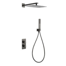 Kit termostático ducha empotrado 2-vías TOSCANA black gun metal - GTT064/BGM 1