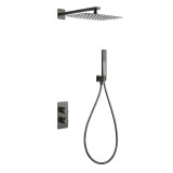 Kit termostático ducha empotrado 2-vías TOSCANA black gun metal - GTT064/BGM 1