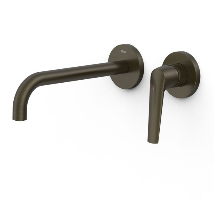 Monomando lavabo empotrado FUJI-TRES negro bronce - 2813002*KMB 3