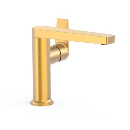 Monomando lavabo maneta lateral PROJECT-TRES oro mate - 22144701OM 1