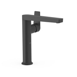 Monomando lavabo alto maneta lateral PROJECT-TRES negro mate - 22164701NM 1