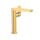 Monomando lavabo alto maneta lateral PROJECT-TRES oro mate - 22164701OM 1