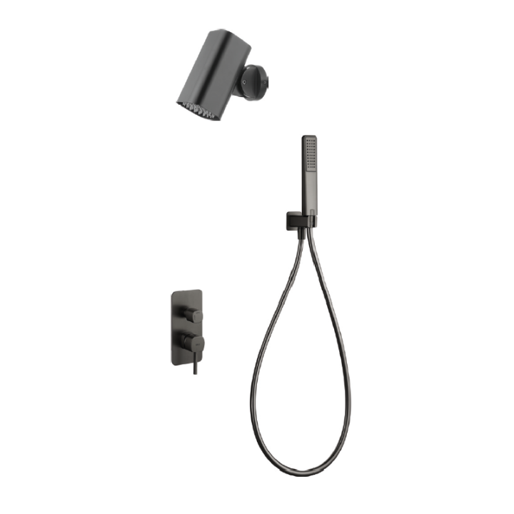 Kit monomando ducha empotrado 2-vías TOSCANA black gun metal - GPT064-T/BGM 2