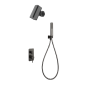 Kit monomando ducha empotrado 2-vías TOSCANA black gun metal - GPT064-T/BGM