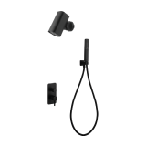 Kit monomando ducha empotrado 2-vías TOSCANA negro mate - GPT064-T/NG 1