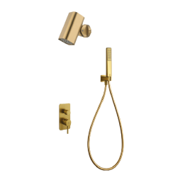 Kit monomando ducha empotrado 2-vías TOSCANA oro cepillado - GPT064-T/OC 1