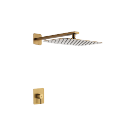 Kit monomando ducha empotrado 1-vía TOSCANA oro cepillado - SRT064/OC 1