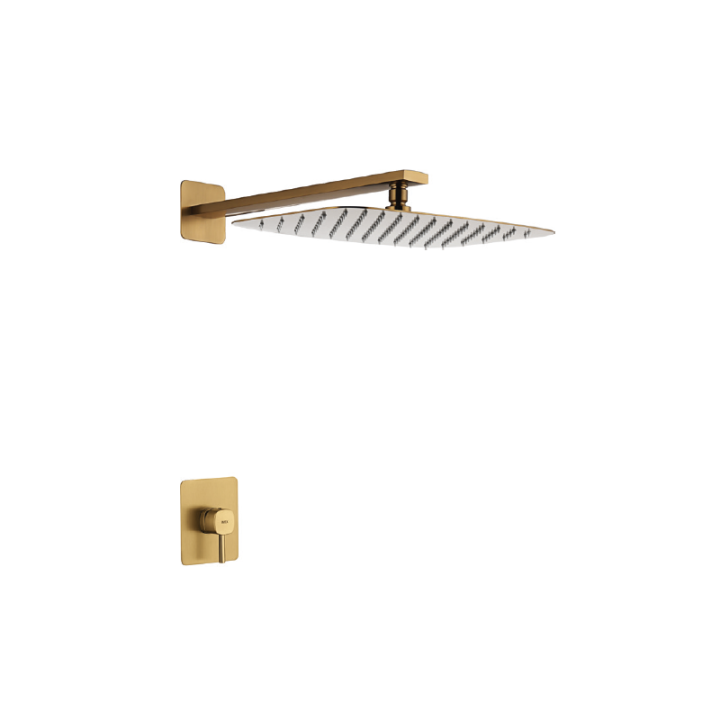 Kit monomando ducha empotrado 1-vía TOSCANA oro cepillado - SRT064/OC 1