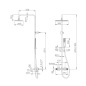 Conjunto monomando ducha FIRENZE negro mate - BDF065/NG