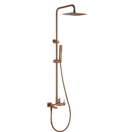 Conjunto monomando baño-ducha FIRENZE oro rosa cepillado - BDF065-B/ORC 1