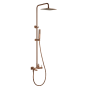 Conjunto monomando baño-ducha FIRENZE oro rosa cepillado - BDF065-B/ORC