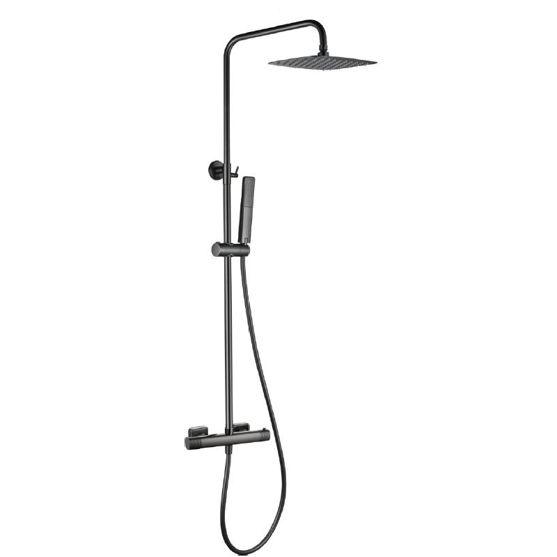Conjunto termostático ducha FIRENZE black gun metal - BTF065/BGM