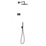 Kit termostático electrónico ducha empotrado 2-vías SHOWER TECHNOLOGY-TRES negro bronce - 09288558KMB 1