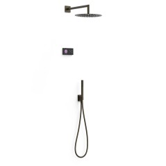 Kit termostático electrónico ducha empotrado 2-vías SHOWER TECHNOLOGY-TRES negro bronce - 09288558KMB