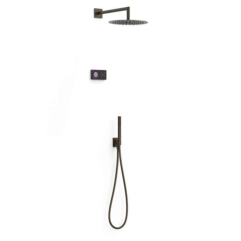 Kit termostático electrónico ducha empotrado 2-vías SHOWER TECHNOLOGY-TRES negro bronce - 09288558KMB Kit termostático electrónico ducha empotrado 2-vías SHOWER TECHNOLOGY-TRES negro bronce - 09288558KMB