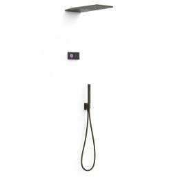 Kit termostático electrónico ducha empotrado 2-vías SHOWER TECHNOLOGY-TRES negro bronce - 09288551KMB 1