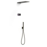 Kit termostático electrónico ducha empotrado 2-vías SHOWER TECHNOLOGY-TRES negro bronce - 09288551KMB 1