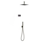 Kit termostático electrónico ducha empotrado 2-vías SHOWER TECHNOLOGY-TRES negro bronce - 09288564KMB 1