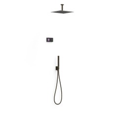 Kit termostático electrónico ducha empotrado 2-vías SHOWER TECHNOLOGY-TRES negro bronce - 09288564KMB - Tres