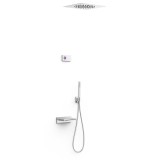Kit termostático electrónico ducha empotrado 3-vías SHOWER TECHNOLOGY-TRES cromo - 09286315 1
