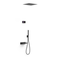 Kit termostático electrónico ducha empotrado 3-vías SHOWER TECHNOLOGY-TRES negro mate - 09288315 - Tres