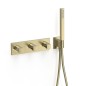 Termostático baño-ducha 4-vías B-SYSTEM cava dorado - 30725401CA