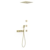 Kit termostático ducha empotrado 4-vías B-SYSTEM cava dorado - 30725406CA 1