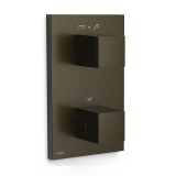 Termostático ducha empotrado 2-vías THERM-BOX negro bronce - 00625001KMB 1
