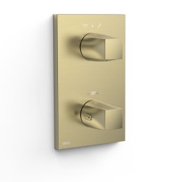 Termostático ducha empotrado 2-vías THERM-BOX cava dorado - 21125001CA 1